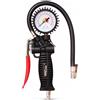 Kraft & Dele Manometro Pressione Gomme Lunghezza Tubo 40cm Uso Professionale