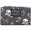 Loungefly Disney Mickey e Minnie Mouse All Over Print Halloween Flap Wallet