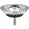 TAPPO A GRIGLIA INOX RICAMBIO PER PILETTA CESTELLO BASKET LAVELLO CUCINA Ø mm 83