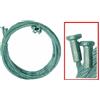 Vigor Corda Fune Basculante Acciaio 4mm 2,5m 2pz. Ricambio Basculanti con Gancio T