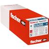Fischer Viti per Legno e Costruzioni PowerFull II CTF 8,0x200 mm, Filetto Totale, Testa Svasata Piana, Impronta Torx, Zincata Bianca, 50 Pz, 562935