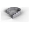 NORDLINGER PRO Smart Profile piatto adesivo - 840040 - PVC - 3 x 0,04 x 10 m - grigio - finitura murale