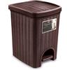 Stefanplast Pattumiera Elegance Ratt 20 Litri Moka Marrone Stefanplast
