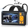 Romon Endoscopio, Endoscopica Industriale HD 10800P Periscopio Digitale Impermeabile Sonda con Telecamera Ispezione Tubi Schermo LCD da 4.3, Telecameras Ispezione con 8 Luci LED, Cavo Semirigido, 5M