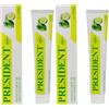 President DENTIFRICIO JUNIOR 6+ per bambini dai sei anni in su. Gusto Lime, anticarie, protegge gengive e smalto dei denti. Senza parabeni, SLS, allergeni e PEG - RDA 30-50 ml (Confezione da 2)