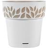 Stefanplast Vaso Cloe Con Riserva Diametro Cm 20 Bianco Beige Stefanplast
