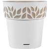 Stefanplast Vaso Cloe Con Riserva Diametro Cm 15 Bianco Beige Stefanplast