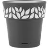 Stefanplast Vaso Cloe Con Riserva Diametro Cm 20 Grafite Grigio Stefanplast