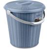 Stefanplast Secchio Con Coperchio Elegance 10 Litri Blu'avio Argento Stefanplast