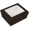 Garcia de Pou - 25 pezzi - Scatole con finestra 'Thepack' 1350 ml 230 g/m2 + Opp 15,3 x 12,1 x 6,4 cm nero cartone ondulato Nano-Micro