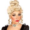 W WIDMANN MILANO Party Fashion K6244 - Parrucca Contessa Jolanda, bionda, capelli sintetici, chignon, acconciatura a spillo, barocco, aristocrazia