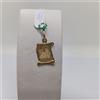 CIONDOLO MEDAGLIA SACARA ANGIOLETTO IN ORO GIALLO 18KT 750 1,85 GRAMMI (8068)