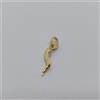 CIONDOLO PORTAFORTUNA CORNETTO IN ORO GIALLO 18KT 0.5 GR. (8056)