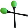 Dadi Ovo Maracas Coppia in Resina ovetto con Manico 35g Bambini Percussioni Nuovo