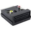 Adattatore SCART maschio/femmina + audio RCA S-VIDEO S-vhs In Out presa cavo TV