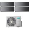HISENSE Climatizzatore Hisense Energy Pro X Black Quadri Split 9+9+9+12 btu WIFI 5AMW105