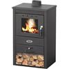 pidema.it Stufa a legna 9 Kw con struttura in acciaio e ghisa. Stufe a legna