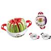 Quttin - Taglia Melone e Anguria CoCoCoMeRo, Lama in Acciaio, 12 fette