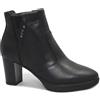 NERO GIARDINI 1380 nero stivaletti donna tronchetti zip tacco pelle