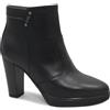 NERO GIARDINI 1381 nero scarpe donna stivaletti tronchetti tacco zip pelle