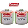 COLEMAN BOMBOLETTA CARTUCCIA GAS COLEMAN c300 performance FILETTO 240 g GAS * 2 PEZZi *