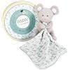 Doudou et Compagnie - Doudou Mouse - Doudou Bio - Grigio - 15 cm - DouDOU BOTANIC Bio - DC3966