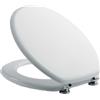 Bellotti Beca Sedile wc copriwater universale in legno MDF colore bianco 46x38x6 cm