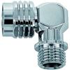 Best divers AE0115 Raccordo Ottone, Cromato, Girevole, 2° Stadio 90°, 9/16 M-9/16 F, Grigio