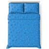 S.S.C. Napoli Lenzuola SSC Napoli completo letto matrimoniale 2 piazze azzurro 100% cotone