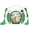Lexibook, Animali, Lettore CD portatile con microfono, Lettore musicale, Ripetizione e programmazione, Karaoke, Jack per cuffie, Bianco/Verde, RCDK100ANX