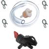 cyclingcolors rubinetto benzina di serbatoio + tubo + collare + filtro compatibile con HONDA GCV135/160 N°16950-ZG9-M02 tagliaerba tosaerba trattore trattorino
