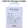 Samsung Caricabatterie Samsung 45W Cavo 5A per S24,S23,S22,ZFold,Flip,Note20