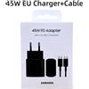 Samsung Caricabatterie Samsung 45W Cavo 5A per S24,S23,S22,ZFold,Flip,Note20
