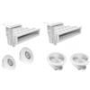 AQUA Kit circolazione piscine a skimmer 5x10 mt in pannelli con telo liner bianco
