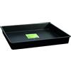 garland vassoio sottovaso in plastica nero rigido resistente leggero 100x100x12 cm