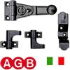 AGB Spagnoletta Chiusura per Persiane Confezione Base Kit Ridotto 2 Ante 903 Agb