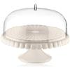 Guzzini - Tiffany, Alzata Torte con Campana - Bianco Latte, Ø 36 x h28 cm - 199400156