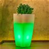 pidema.it Vaso luminoso da giardino Vasi luminosi di luce verde in resina per piante 90 cm