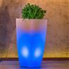 pidema.it Vaso luminoso da giardino Vasi luminosi di luce blu in resina per piante 90 cm