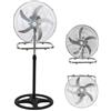 TR Ventilatore a Piantana 3 in 1 - 5 Pale Alluminio, Oscillazione Automatica
