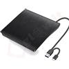 aglow.it Box per DVD Esterno usb 3.0 Tipo C alloggio PC Portatile Ultra Slim custodia