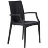 Grand Soleil Sedie Rattan Esterno con Braccioli Grand Soleil Bistrot Arm Ristorante