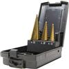 Krino FRESA PUNTA SVASATORE CONICO A GRADINI PER METALLO SET 3PZ 4/12 4/20 4/30 KRINO