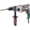 metabo Trapano a percussione SBEV 1300-2 S - 1300 W, 2 marce, 44 Nm - Vario-Tacho-Constamatic, alloggiamento in alluminio, motore maratona, frizione di sicurezza, per cemento, acciaio, legno - incl