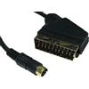 CAVO ADATTATORE DA PRESA SCART A S-VIDEO TV CAVETTO