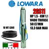 POMPA SOMMERSA POZZI LOWARA 2GS11M 2GS11 HP1.5 50LT/MIN 13,3BAR MAX