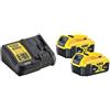 DEWALT Batteria e Caricabatterie Li-Ion 18V 5Ah DeWALT DCB1104P2-QW Utensili fino 18V