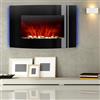 Camino stufa a bioetanolo da parete con vetro 3,5 kW/h Dimensioni 63x15,5x45h cm