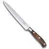 Victorinox Grand Maître, Coltello professionale da intaglio, Lama extra affilata, affilatura diritta, 20 cm, Elegante manico in legno, Acciaio inox, marrone