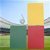 Accessorio per cartellino arbitro di calcio rosso verde giallo